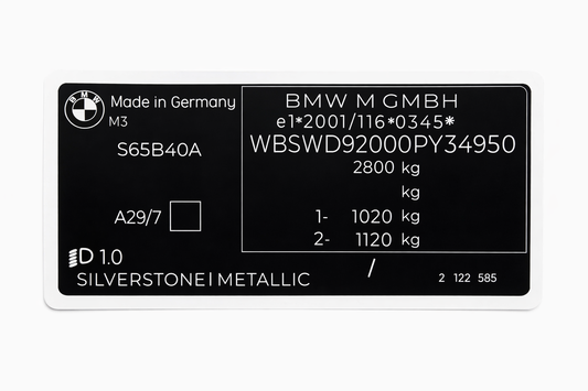 The Complete Guide to Replacement VIN Stickers & Chassis Plates in the UK (2026 Edition)