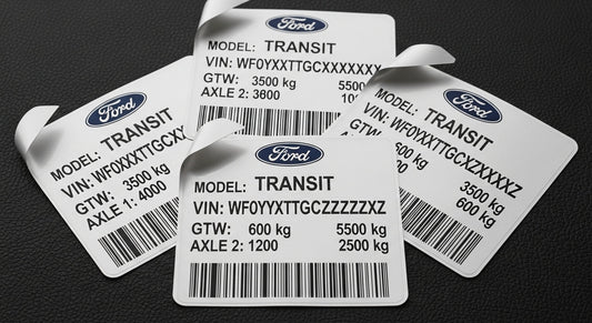 Ensuring Your Ford Transit is MOT Ready with VIN & Chassis Plate Stickers - ford transit vin chassis plate stickers