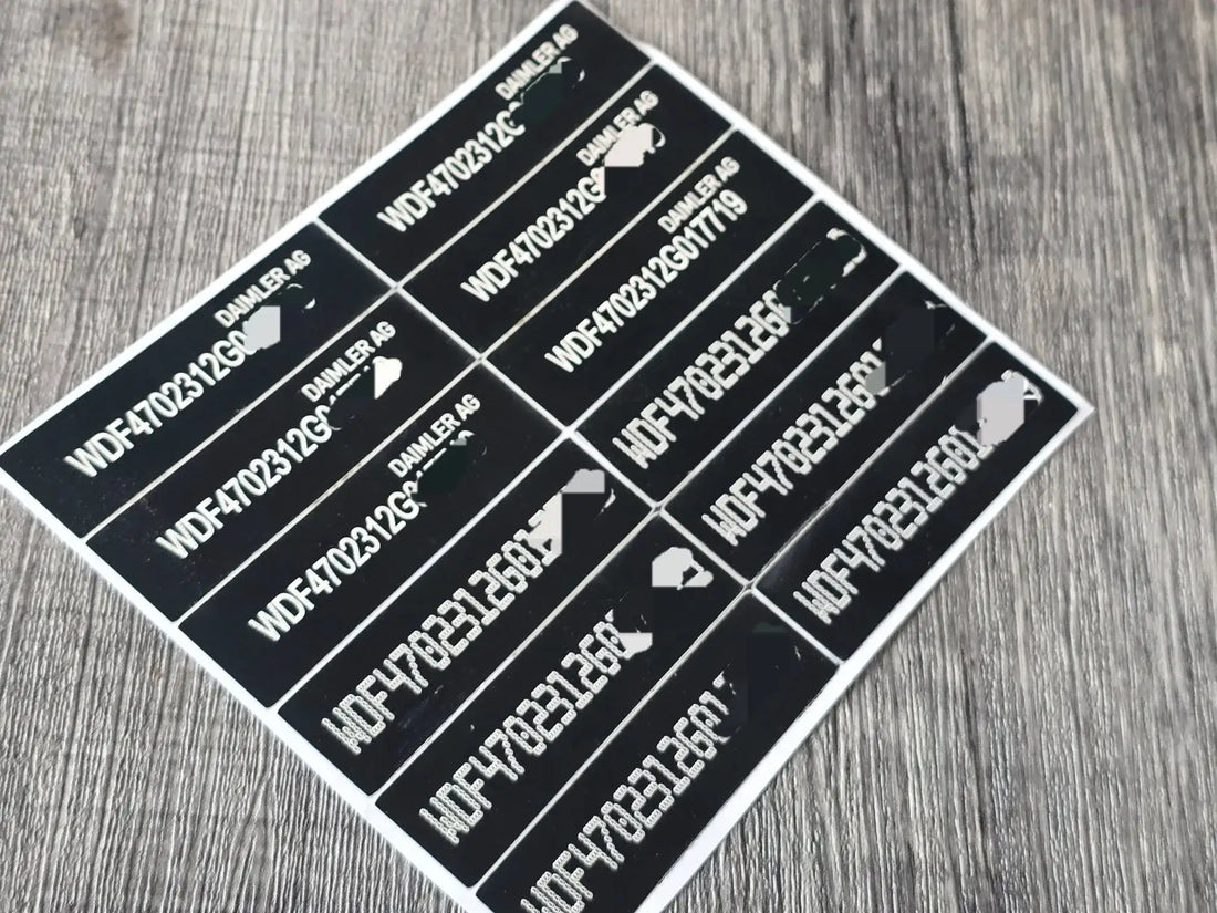 VSUK Replacement VIN Labels UK - Durable & DVLA-Compliant