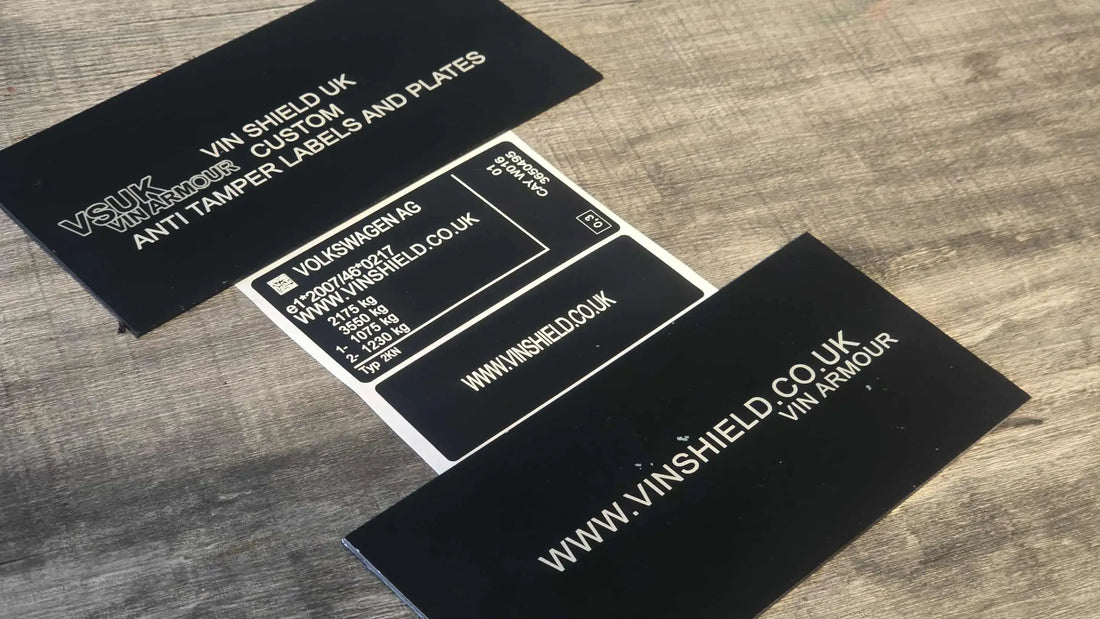 VSUK Volkswagen Replacement VIN Stickers UK - Durable & DVLA Compliant