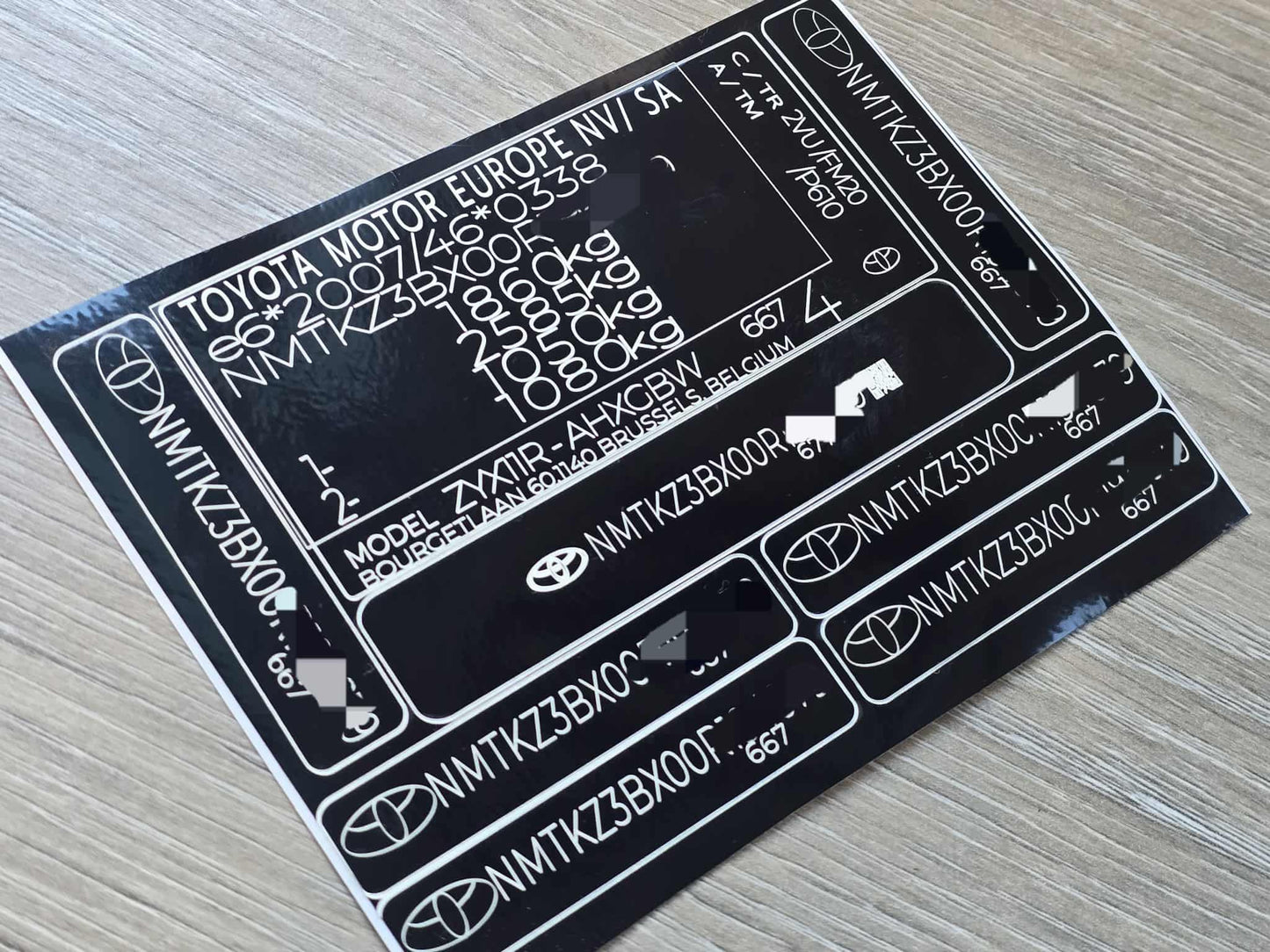 Replacement VIN Tag Decals Stickers & Plates