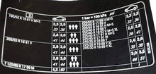 Tyre pressure labels - VIN SHIELD UK LTD