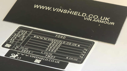 Replacement VIN Tag Decals Stickers & Plates