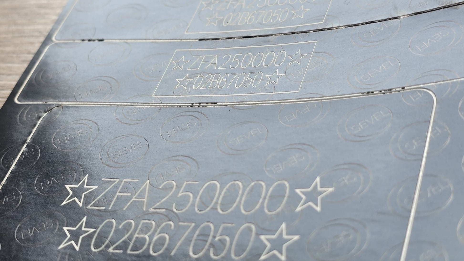 Order a complete 
 VIN replacement set including a  Fiat duacto door / B-pillar VIN label,  Fiat duacto windscreen VIN sticker, and  Fiat duacto chassis VIN plate. Manufactured in the UK using durable automotive-grade materials for long-lasting identification.