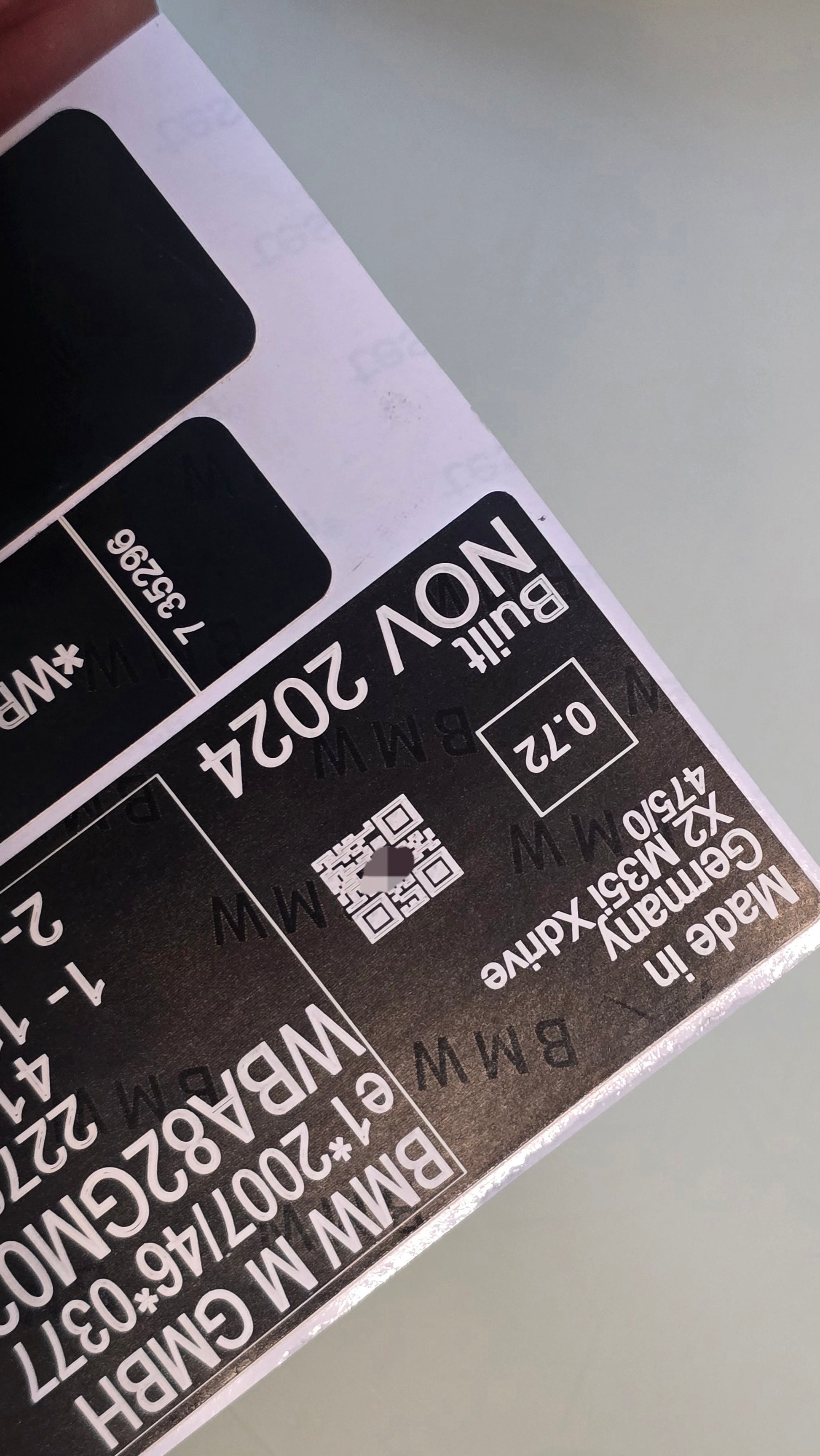 BMW X2 M35i VIN replacement sticker UK with build date November 2024 and vehicle details BMW UK – BMW VIN stickers and car VIN labels

Mercedes-Benz UK – Mercedes VIN decals and tamper-proof VIN stickers

Audi UK – Audi vehicle identification number stickers and OEM VIN labels

Ford UK – Ford VIN stickers, custom automotive VIN labels

Toyota UK – Toyota VIN decals and replacement VIN stickers

Volkswagen UK – VW VIN stickers and durable car VIN labels

Honda UK – Honda VIN decals, tamper-proof vehicle ID s