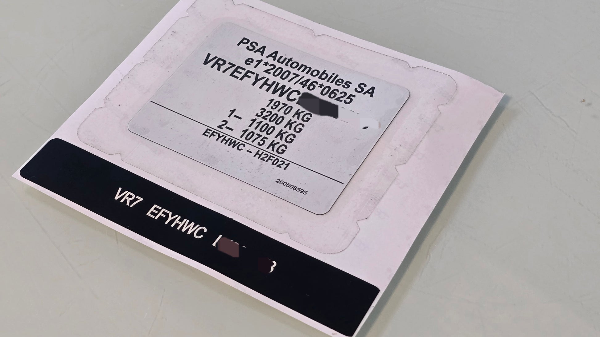 Citroën Berlingo replacement VIN sticker by VINSHIELD UK with vehicle weight details and VIN code
BMW UK – BMW VIN stickers and car VIN labels

Mercedes-Benz UK – Mercedes VIN decals and tamper-proof VIN stickers

Audi UK – Audi vehicle identification number stickers and OEM VIN labels

Ford UK – Ford VIN stickers, custom automotive VIN labels

Toyota UK – Toyota VIN decals and replacement VIN stickers

Volkswagen UK – VW VIN stickers and durable car VIN labels

Honda UK – Honda VIN decals, tamper-proof veh