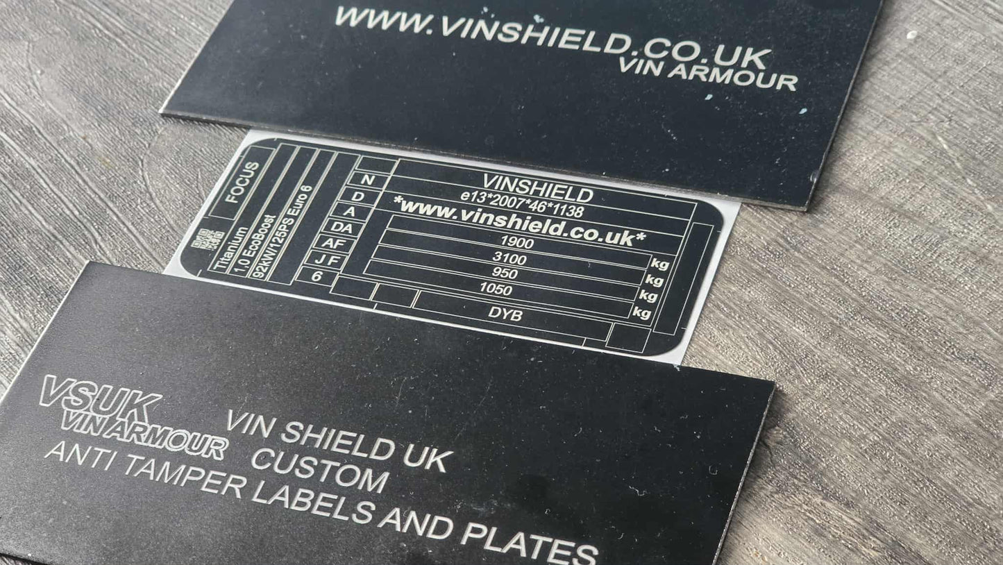 Focus VIN Label - VINSHIELD UK