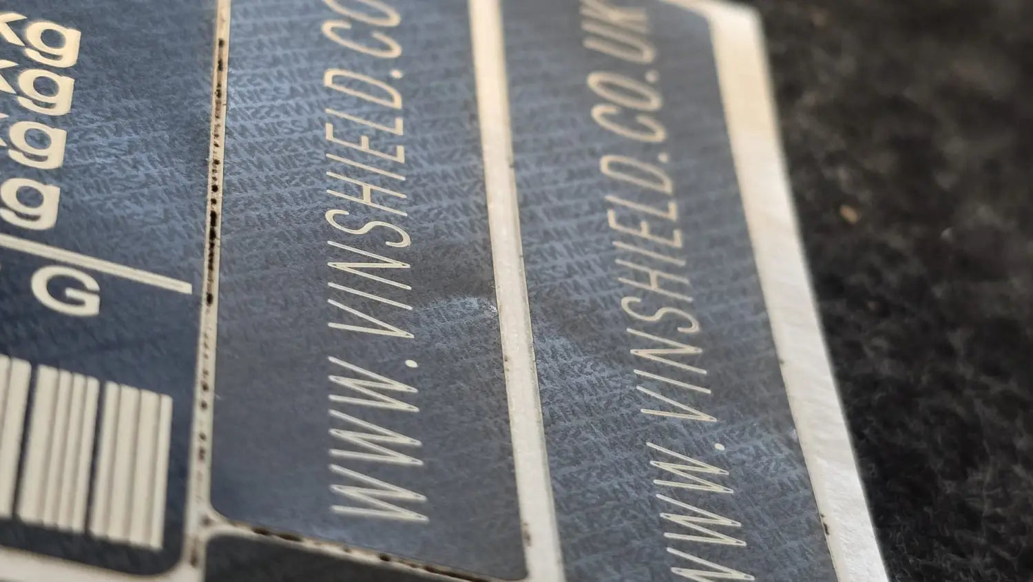 Ireland vehicle identification label and replacement VIN sticker example