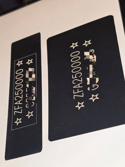 Fiat Ducato VIN Label Replacement UK - DVLA Compliant Decal