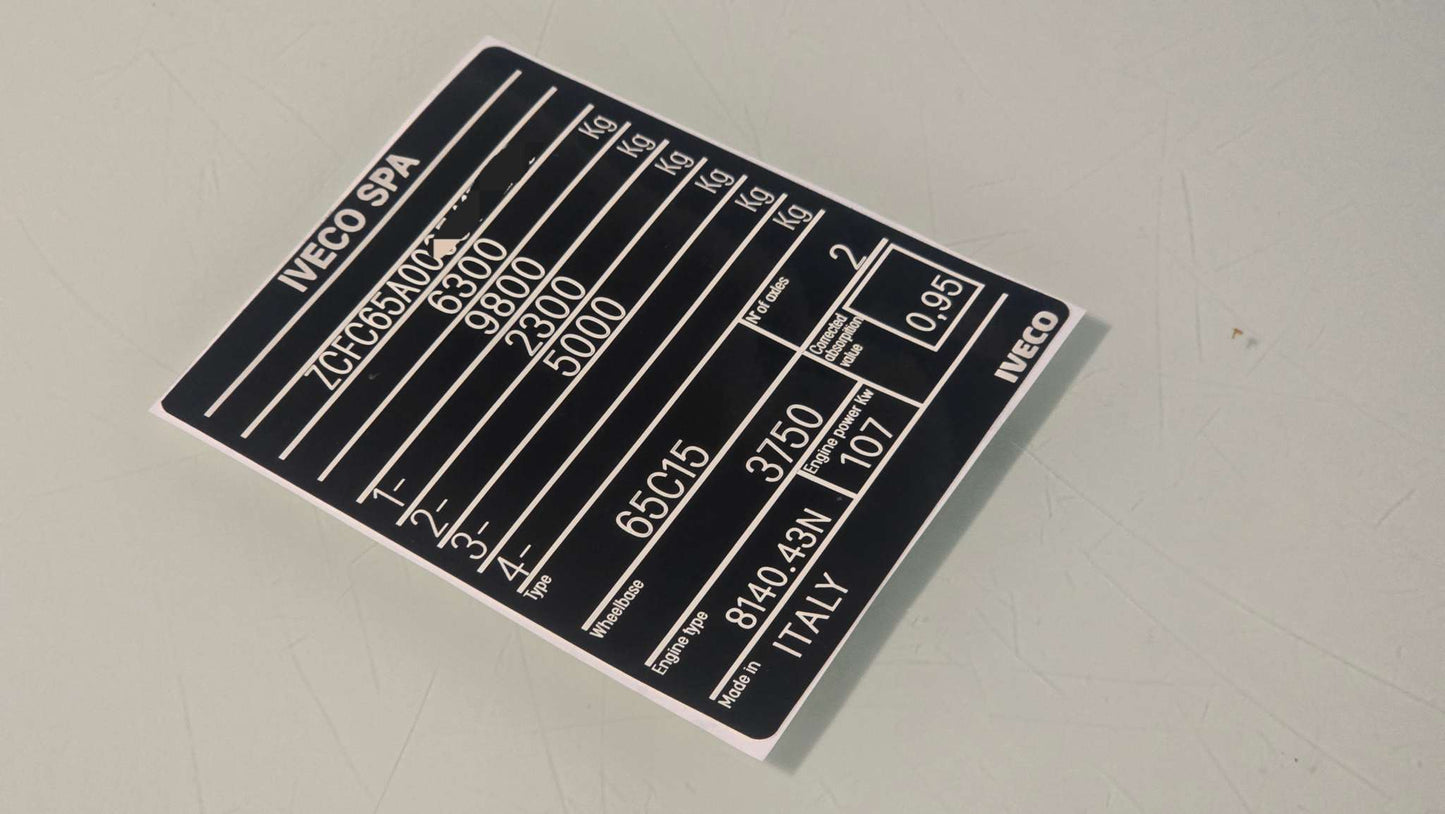 Iveco VIN Tag StickersIveco VIN Tag Stickers
BMW UK – BMW VIN stickers and car VIN labels

Mercedes-Benz UK – Mercedes VIN decals and tamper-proof VIN stickers

Audi UK – Audi vehicle identification number stickers and OEM VIN labels

Ford UK – Ford VIN stickers, custom automotive VIN labels

Toyota UK – Toyota VIN decals and replacement VIN stickers

Volkswagen UK – VW VIN stickers and durable car VIN labels

Honda UK – Honda VIN decals, tamper-proof vehicle ID stickers

Nissan UK – Nissan VIN stickers and