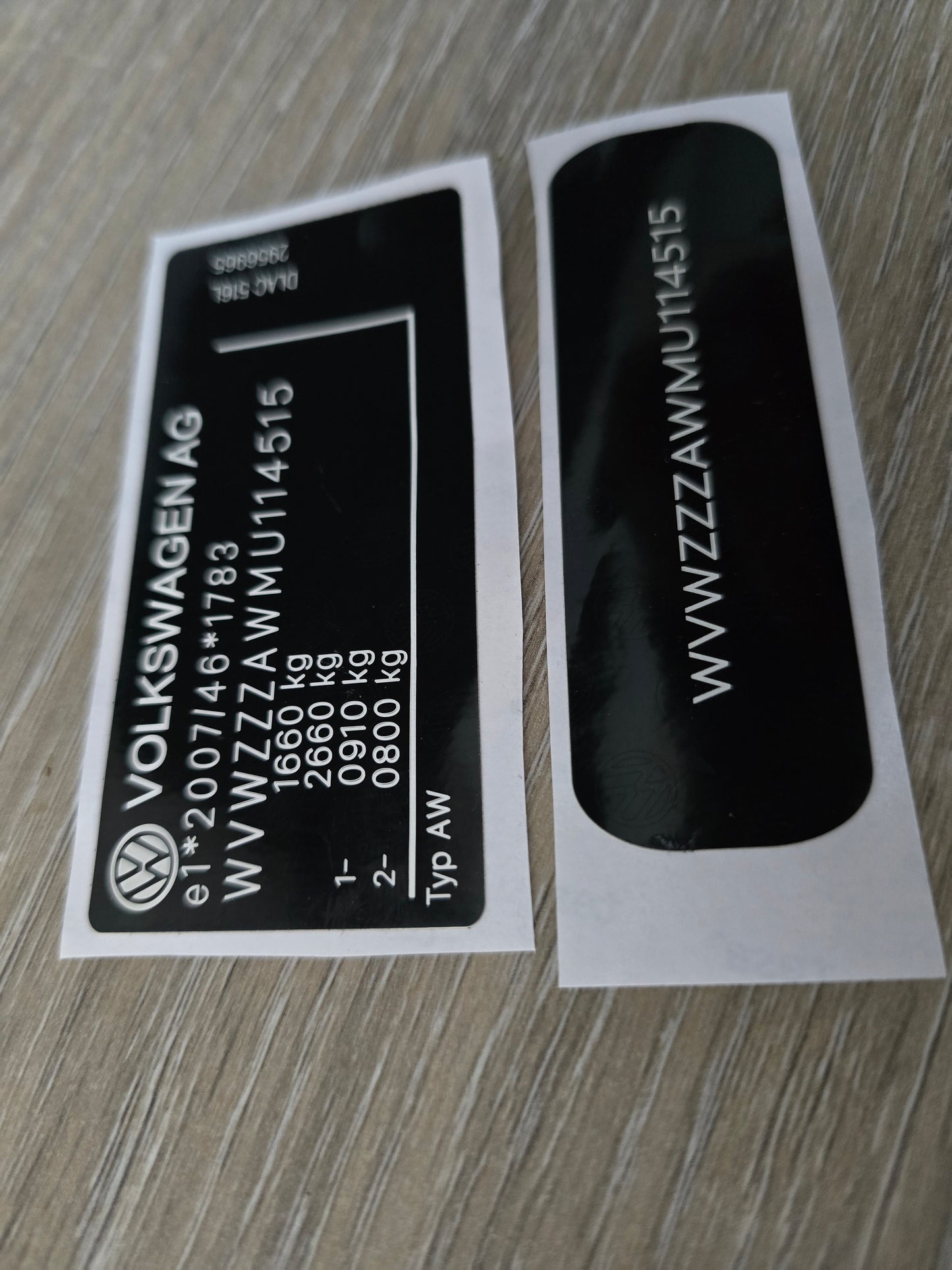 Replacement VIN Tag Decals Stickers & Plates