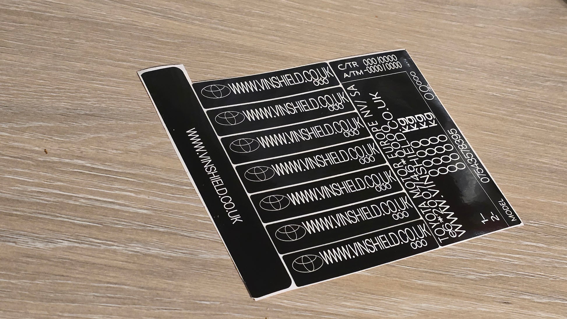 Complete Set Dash & Door - VIN SHIELD UK LTD