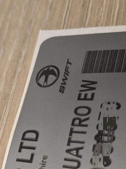 Door B Pillar post VIN Tag StickerDoor B Pillar post