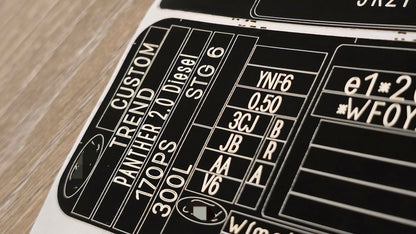 Transit Custom VIN Replacement Sticker UK by VINSHIELD