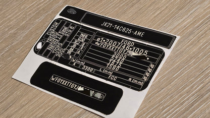 Transit Custom VIN Replacement Sticker UK by VINSHIELD