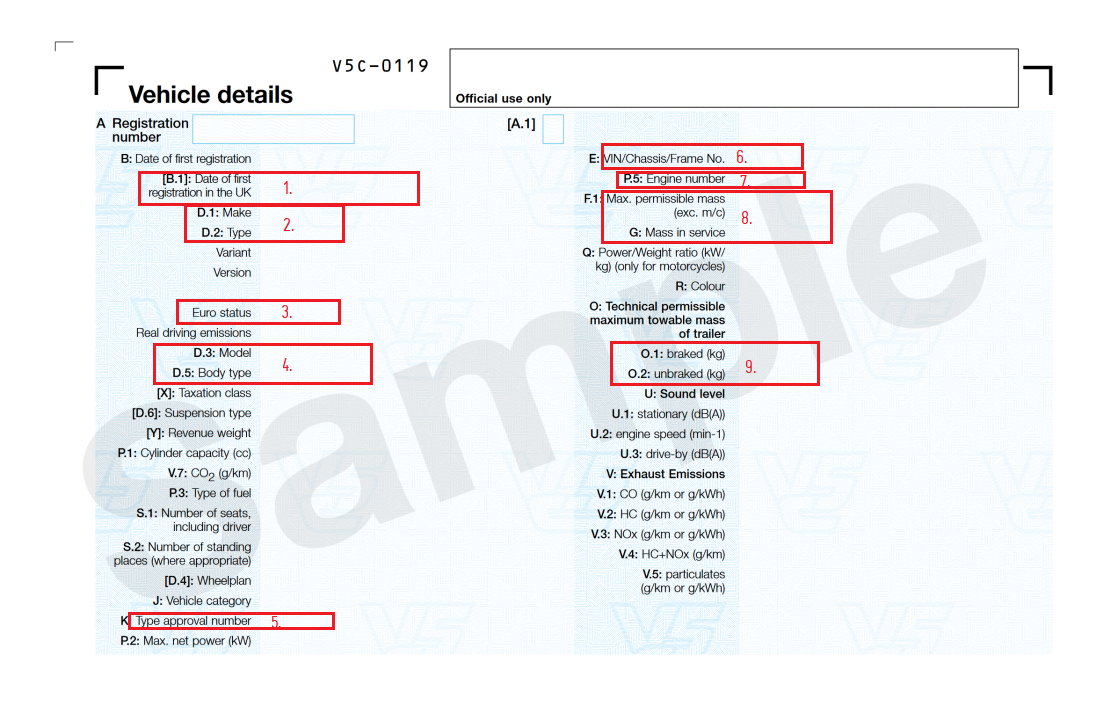 Mercedes Sprinter Replacement VIN StickerMercedes Sprinter Replacement VIN Sticker