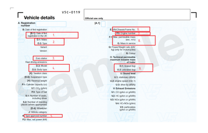 Mercedes Sprinter Replacement VIN StickerMercedes Sprinter Replacement VIN Sticker