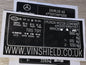 Vinshield UK black vin stickers chassis plates vin tags data plates anti tamper vin labels for Hyundai and Mercedes-Benz