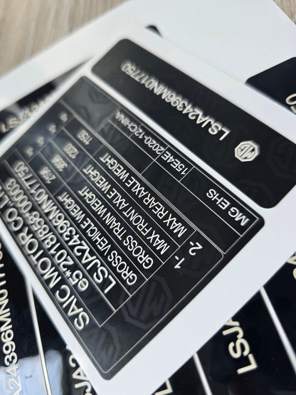 BMW UK – BMW VIN stickers and car VIN labels

Mercedes-Benz UK – Mercedes VIN decals and tamper-proof VIN stickers

Audi UK – Audi vehicle identification number stickers and OEM VIN labels

Ford UK – Ford VIN stickers, custom automotive VIN labels

Toyota UK – Toyota VIN decals and replacement VIN stickers

Volkswagen UK – VW VIN stickers and durable car VIN labels

Honda UK – Honda VIN decals, tamper-proof vehicle ID stickers

Nissan UK – Nissan VIN stickers and OEM-compliant VIN labels

Jaguar UK – Jaguar