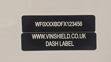 repalcement windscreen label